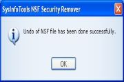 Click on Undo Changes button, the message shown below will appears.